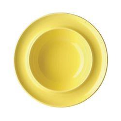 Olympia Heritage Raised Rim Bowls Yellow 205mm (Pack Of 4)