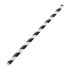 Utopia Biodegradable Paper Straws Black Stripes (Pack Of 250)