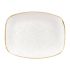 Churchill Stonecast Rectangular Plates Barley White 245 X 355mm