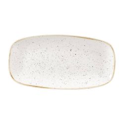 Churchill Stonecast Rectangular Plates Barley White 153 X 298mm
