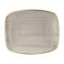 Churchill Stonecast Rectangular Plates Barley White 126 X 154mm