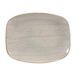 Churchill Stonecast Rectangular Plates Peppercorn Grey 202 X 261mm