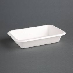 Fiesta Green Compostable Bagasse Food Trays 16oz (Pack Of 50) Fiesta Green Compostable Bagasse Food Trays 16oz (Pack Of 50)
