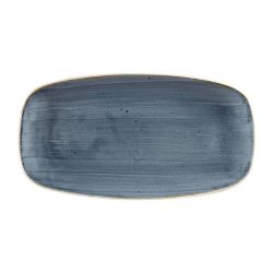 Churchill Stonecast Rectangular Plates Blueberry 189 X 355mm (Pack Of 6)