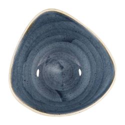 Churchill Stonecast Triangular Bowls Blueberry 235mm (Pack Of 12)