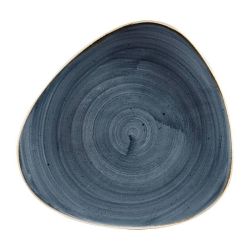 Churchill Stonecast Triangular Plates Blueberry 265mm (Pack Of 12)