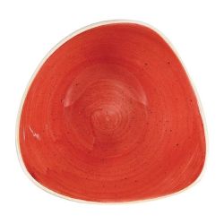 Churchill Stonecast Triangular Bowls Berry Red 153mm (Pack Of 12)