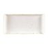 Churchill Stonecast Rectangular Plates Barley White 145 X 300mm