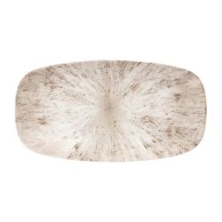 Churchill Studio Prints Stone Rectangular Plates Agate Grey 189 X 355mm (Pack Of 6)