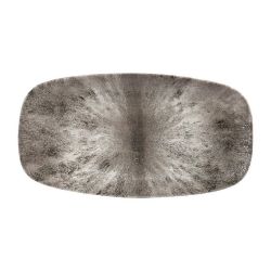 Churchill Studio Prints Stone Rectangular Plates Quartz Black 189 X 355mm (Pack Of 6)