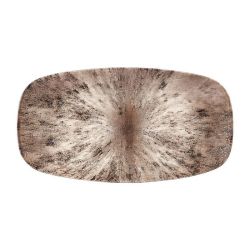 Churchill Studio Prints Stone Rectangular Plates Zircon Brown 189 X 355mm