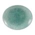 Churchill Studio Prints Raku Oval Coupe Plates Jade Green 317mm (Pack Of 12)