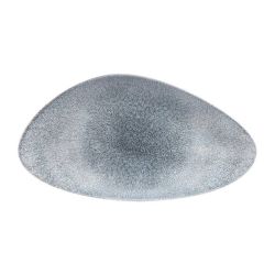 Churchill Studio Prints Raku Triangular Plates Topaz Blue 350mm (Pack Of 6)