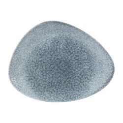 Churchill Studio Prints Raku Triangular Plates Topaz Blue 260mm (Pack Of 12)