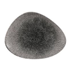 Churchill Studio Prints Raku Triangular Plates Quartz Black 260mm (Pack Of 12)