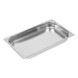 Vogue Heavy Duty Stainless Steel 1/1 Gastronorm Pan 65mm Vogue Heavy Duty Stainless Steel 1/1 Gastronorm Pan 65mm