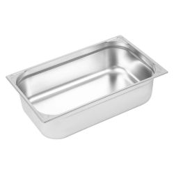 Vogue Heavy Duty Stainless Steel 1/1 Gastronorm Pan 150mm Vogue Heavy Duty Stainless Steel 1/1 Gastronorm Pan 150mm