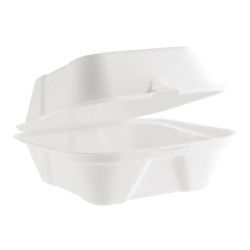 Vegware Compostable Bagasse Burger Boxes 152mm (Pack Of 500) Vegware Compostable Bagasse Burger Boxes 152mm (Pack Of 500)
