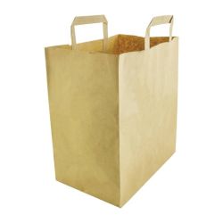 Vegware Compostable Large Recycled Paper Bags (Pack Of 250) Vegware Compostable Large Recycled Paper Bags (Pack Of 250)
