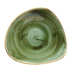 Churchill Stonecast Triangular Bowls Samphire Green 235mm (Pack Of 12)