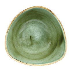 Churchill Stonecast Triangular Bowls Samphire Green 185mm (Pack Of 12)