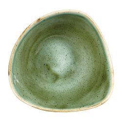Churchill Stonecast Triangular Bowls Samphire Green 153mm (Pack Of 12)