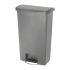 Rubbermaid Slim Jim Step On Front Step Pedal Bin Grey 68Ltr