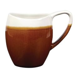 Churchill Monochrome Bulb Mugs Cinnamon Brown 360ml (Pack Of 6)