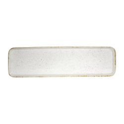 Churchill Stonecast Hints Rectangular Flat Trays Barley White 150 X 530mm