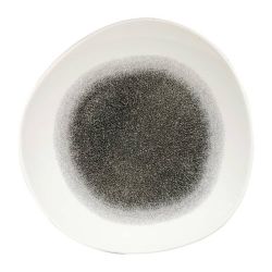 Churchill Studio Prints Raku Round Trace Plates Quartz Black 286mm (Pack Of 12)