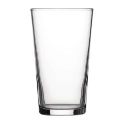 Utopia Nucleated Toughened Conical Beer Glasses 280ml CE Marked (Pack Of 48)