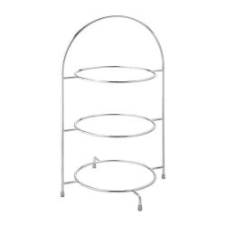 Utopia Chrome Three Tier Cake Stand 270mm