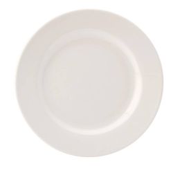 Utopia Pure White Wide Rim Plates 203mm (Pack Of 24)