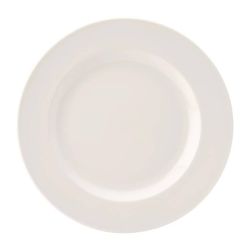 Utopia Pure White Wide Rim Plates 250mm (Pack Of 24)