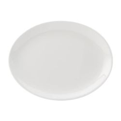 Utopia Titan Oval Plates White 240mm (Pack Of 24)