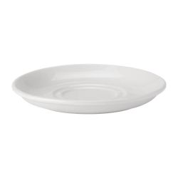 Utopia Pure White Double Well Saucers 150mm (Pack Of 24)