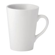 Utopia Pure White Latte Mugs 250ml (Pack Of 24)