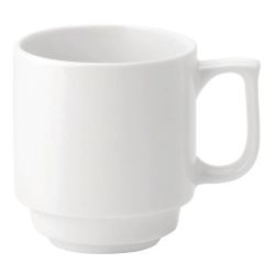 Utopia Pure White Stacking Mugs 280ml (Pack Of 36) Utopia Pure White Stacking Mugs 280ml (Pack Of 36)