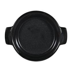 Churchill Black Igneous Stoneware Individual Dish 140mm (Pack Of 6)