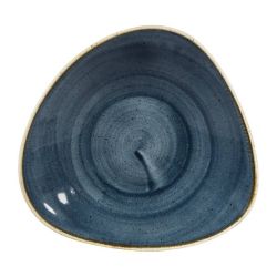 Churchill Stonecast Triangular Shallow Bowls Blueberry 210mm (Pack Of 12)