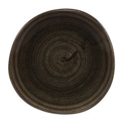 Churchill Stonecast Patina Round Trace Plates Iron Black 186mm (Pack Of 12)
