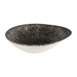 Churchill Raku Round Dish Quartz Black 160mm (Pack Of 12)