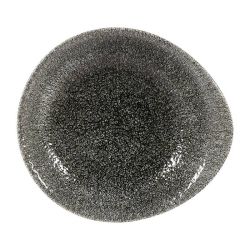 Churchill Raku Round Dish Quartz Black 185mm (Pack Of 12)