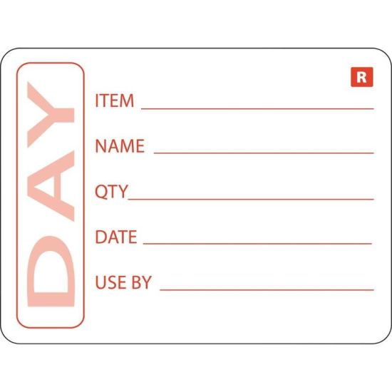 2 Inch Vogue Prepped Food Labels URO E148 2 Inch Vogue Prepped Food Labels URO E148