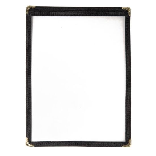 American Style Menu Holder Two Card Black A5 URO E290