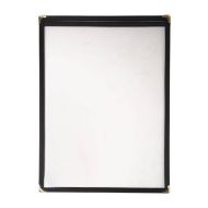 Olympia American Style Menu Cover Black A4
