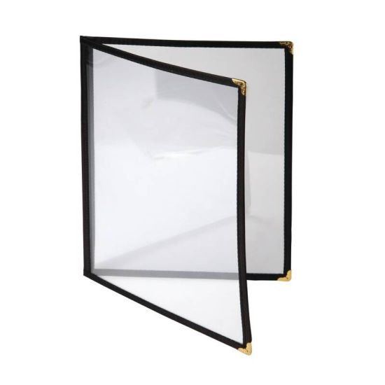 American Style Menu Holder Four Card Black A4 URO E293 American Style Menu Holder Four Card Black A4 URO E293