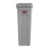 Rubbermaid Slim Jim Container With Venting Channels Grey 87Ltr