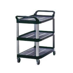 Rubbermaid X-tra Utility Trolley Black Rubbermaid X-tra Utility Trolley Black