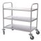 Vogue Stainless Steel 3 Tier Clearing Trolley Small